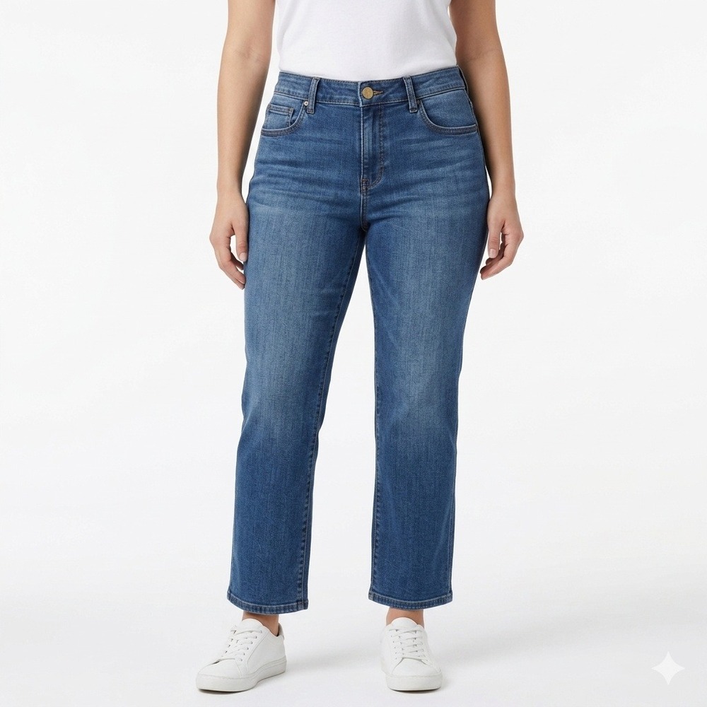 KUT FROM THE KLOTH Jodi High-Rise Straight Leg Jeans Medium Wash Women Size 10P